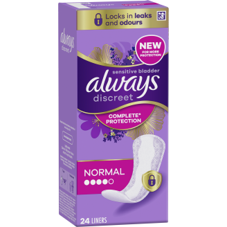 Pikkuhousunsuoja Always 24 kpl Discreet Normal