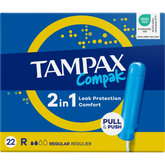 Tamponi Tampax 22 kpl Compak Regular