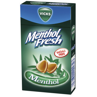 Kurkkupastilli Vicks 40 g Menthol Fresh sokeriton
