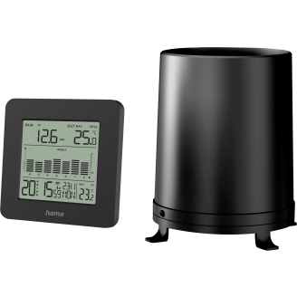 Sääasema Hama Mykonos sademittarilla, musta