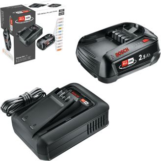 Akkusarja Bosch 18V LI 1 x 2,5 Ah + AL 18V-44