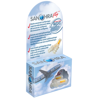 Korvatulpat Sanohra 1 pari Fly aikuisille