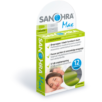 Korvatulpat Sanohra 6 paria Max aikuinen