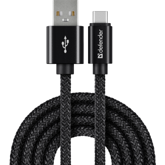 USB-kaapeli Defender AM-C 1 m, musta