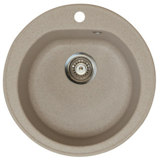 Keittiöallas Aqualine Ø 510 mm X-Granit hiekanvärinen