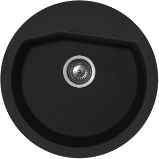 Keittiöallas Aqualine Ø 516 mm X-Granit grafiitinmusta