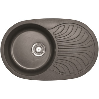 Keittiöallas Aqualine 780 x 500 mm X-Granit grafiitinmusta