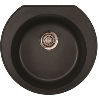 Keittiöallas Aqualine Ø 520 mm X-Granit grafiitinmusta