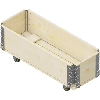 Yrttilaatikko Upyard 80 x 30 cm, luonnonvalkoinen