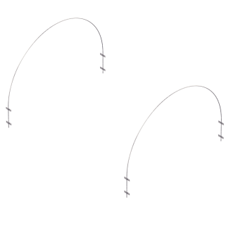 Metallikaaret viljelylaatikon suojakankaalle, 2 kpl/pkt