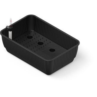 Itsekastelujärjestelmä Upyard viljelylaatikkoon, iso allas