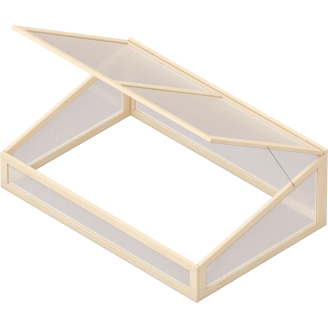 Kasvihuone Upyard viljelylaatikkoon 120 x 80 cm