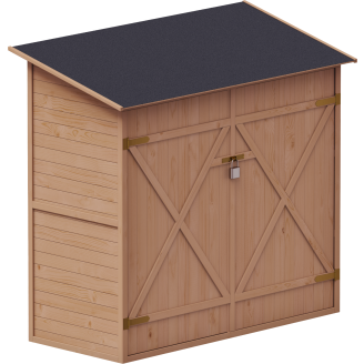 Työkaluvaja Upyard hyllytysjärjestelmällä, 149 x 72 x 166 cm, ruskeanvärinen