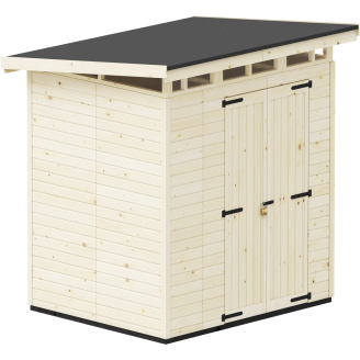 Puutarhavaja Upyard Strongbox L, 203 x 163 x 225 cm, luonnollinen väri