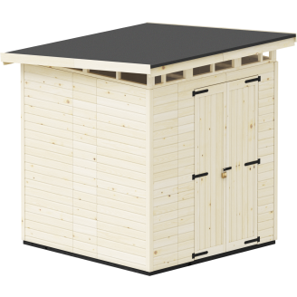 Puutarhavaja Upyard Strongbox XL, 203 x 203 x 230 cm, luonnollinen väri