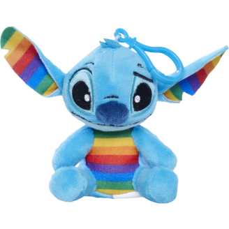 Pehmo Disney 10 cm Stitch Rainbow klipsillä