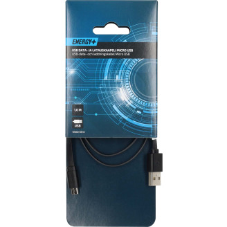 USB-kaapeli Energy+ 2.0 A uros - micro B uros, 1 m