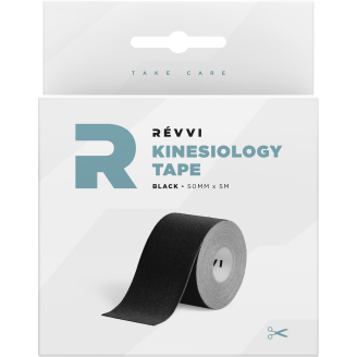 Kinesioteippi Revvi 50 mm x 5 m musta