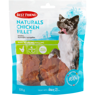 Koiran herkku Best Friend 225 g Naturals kanafilee