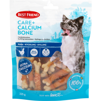 Koiran herkku Best Friend 225 g Care+ kanakalsiumluu