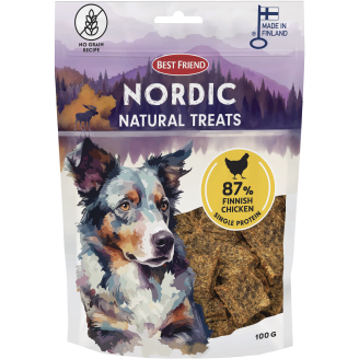 Koiran herkku Best Friend 100 g Nordic Natural Treats kana