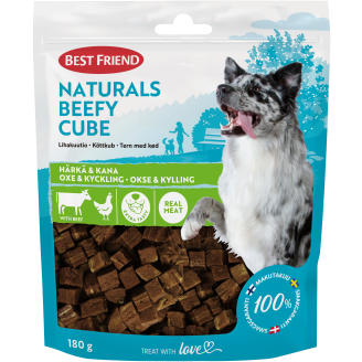 Lihakuutio Best Friend Naturals 180 g Beefy Cube