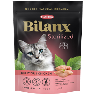 Kissanruoka Best Friend 700 g Bilanx Sterilized kana