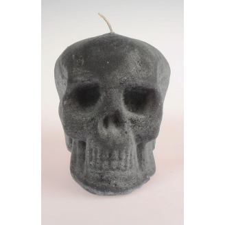 Kynttilä pääkallo musta