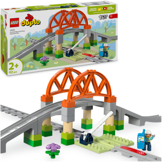 LEGO DUPLO Town 10426 Silta ja raiteet ‑laajennussarja