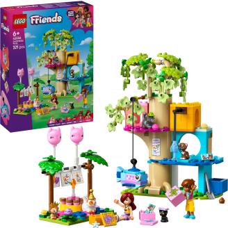 LEGO Friends 42666 Kissan synttärijuhlat ja puumaja