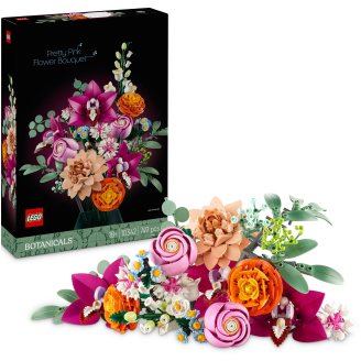 LEGO Botanicals 10342 Kaunis vaaleanpunainen kukkakimppu
