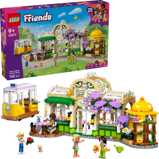 LEGO Friends 42671 Kasvikahvila ja kukkakauppa