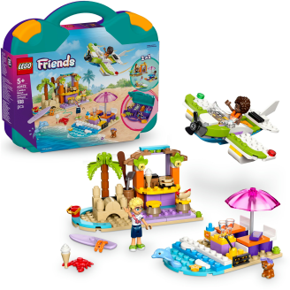 LEGO Friends 42672 Loma‑ ja rantarakennelmat matkalaukussa