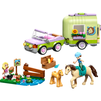 LEGO Friends 42695 Hevosen ja varsan kuljetusvaunu