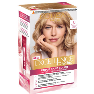 Kestoväri Loreal Excellence Creme 8 Natural Light Blonde