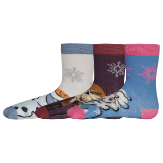 Lasten sukat Frozen 3 pr/pkt