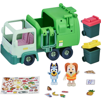 Roskisauto ja hahmot 2 kpl Bluey