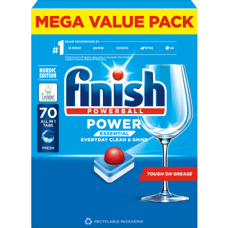Konetiskitabletti Finish 70 kpl Power Essential