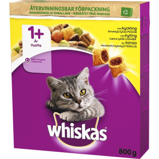 Kissanruoka Whiskas 800 g 1+ kana