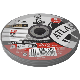 Katkaisulaikka Atlas 125x1.0 5 kpl