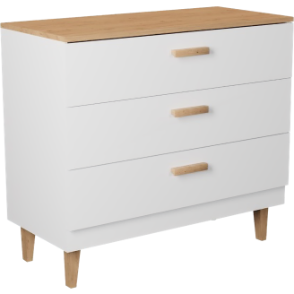Lipasto Kocot 100 cm Denver valkoinen/beige