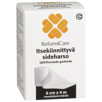 Itsekiinnittyvä sideharso 6 cm x 4 m