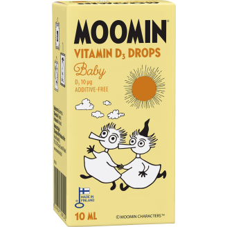 D-vitamiini Moomin 10 ml 10µg Drops