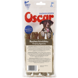 Koiran puruherkku Oscar 70 g rouhea hirvitikku