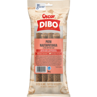 Koiran nautapatukka Dibo 4 kpl 80 g pieni