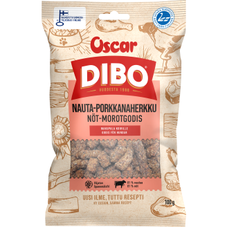 Koiranherkku Dibo 100 g  nauta-porkkanaherkku