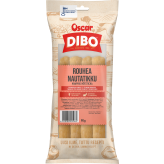 Koiran puruherkku Dibo 4 kpl 90 g rouhea nautatikku
