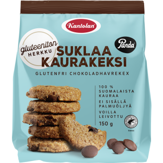 Kaurakeksi Kantolan 150 g suklaa gluteeniton 