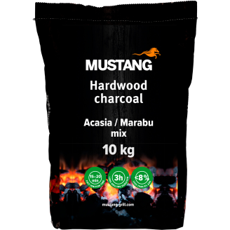 Kovapuu grillihiili Mustang akaasia / marabu 10 kg