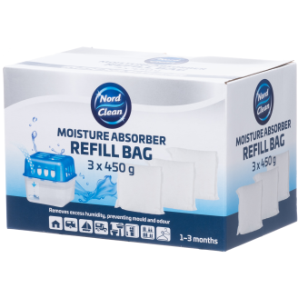 Nord Clean -kosteudenpoistajan täyttöpussi 450 g, 3 kpl/pkt